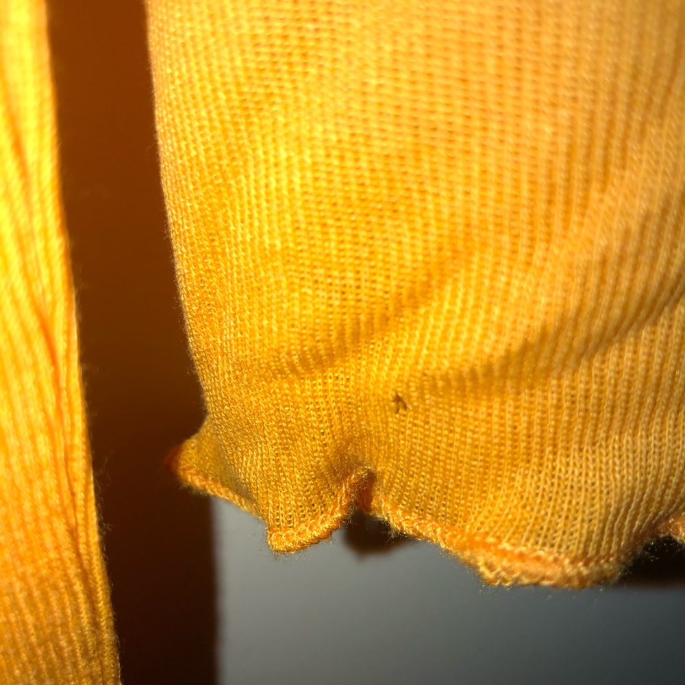 Yellow Mustard color Zara top.